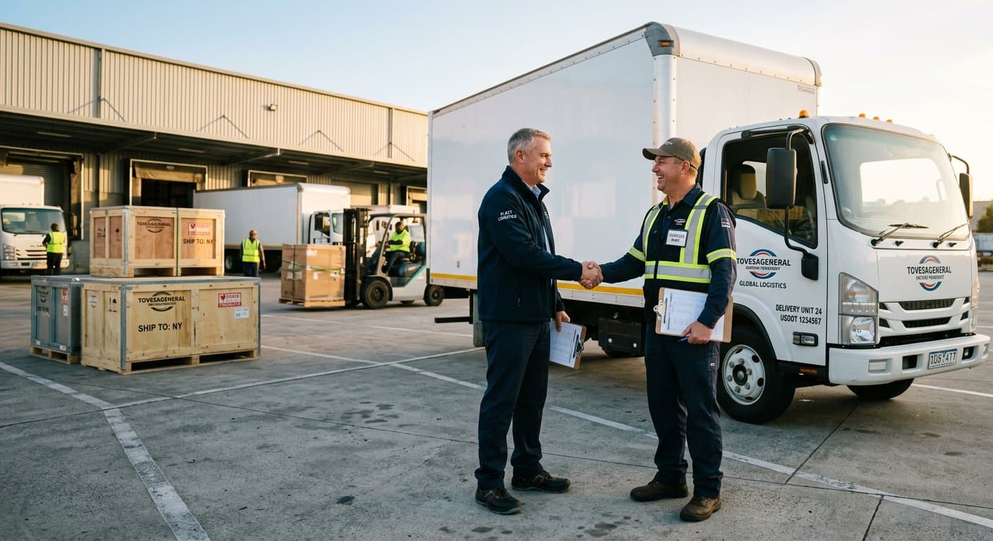 Commercial Fleet Delivery Handover by Tovesageneral Motors Driver